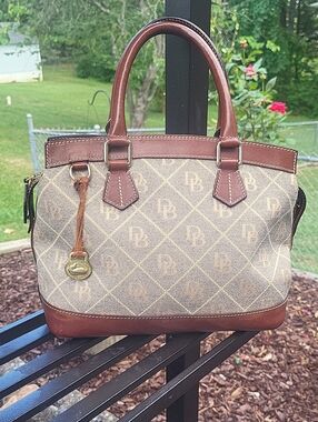 Dooney & Bourke Brown/Tan Signature Satchel